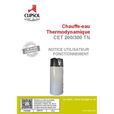 Notice Utilisateur Chauffe-Eau Thermodynamique 200-300TN