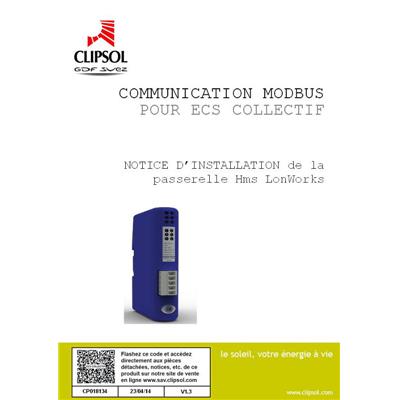 Notice Installateur Communication ECS COLLECTIF LON WORK