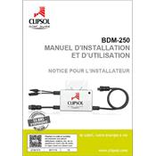 Manuel d'installation et d'utilisation BDM-250