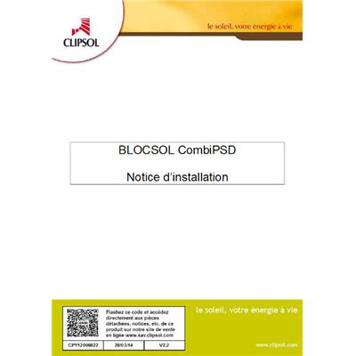 Notice d'installation Blocsol Combi PSD