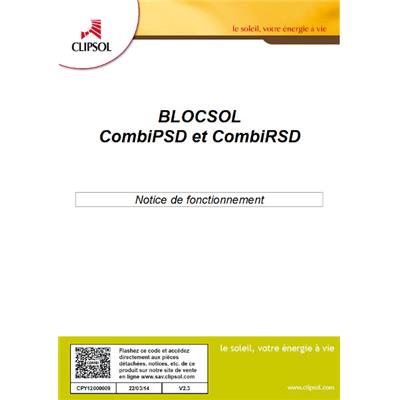Notice de fonctionnement CombiPSD et CombiRSD - BLOCSOL COMBI